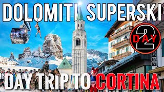 Dolomiti Superski Day 2 — The Best Day Trip In The Italian Dolomites — Skiing To Cortina d’Ampezzo [upl. by Yot]