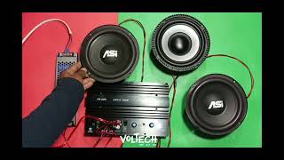 Pa 80D Car Amplifier ASI subwoofer 5Core speaker Sound Test amplifier bass pa80d 2024 views [upl. by Elwira]