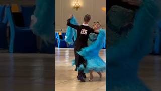 Slow Foxtrot 🩵dancesportdanceslowfoxtrotdancechoreographydancevideodancecoverperformance [upl. by Nerraf]