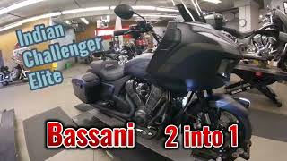 Indian Challenger Elite with Bassani 2 into 1 exhaust [upl. by Calesta]