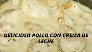 ✅Cómo hacer POLLO CON CREMA DE LECHE 🍗FACIL Y RAPIDO PASO A PASO – RECETA [upl. by Langer]