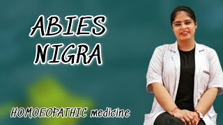 ABIES NIGRA HOMOEOPATHIC MEDICINE  BHMS  TARANG ACADEMY HOMOEOPATHY [upl. by Etsirk]