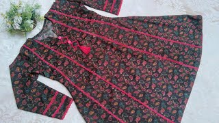 Latest Frock Design for Girls  Panel Frock Design  Easy Cutting and Stitching [upl. by Acnoib]