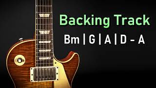 Rock Pop Backing Track B Minor  110 BPM  Guitar Backing Track [upl. by Gomer236]