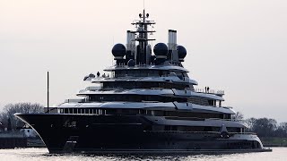 LUMiNANCE yacht  maiden voyage of brand new LURSSEN superyacht under flag of the new owner  4K [upl. by Gnaig587]