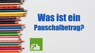 Was ist ein Pauschalbetrag Steuern verstehen [upl. by Polard]