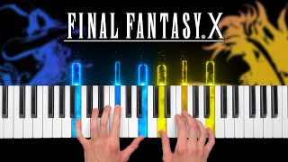 To Zanarkand  Final Fantasy X  Piano Cover amp Tutorial [upl. by Legim]