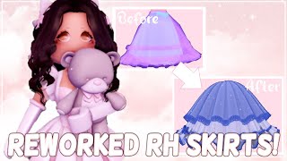 All the Reworked Skirt In Royale High  Before and After  ROBLOX [upl. by Nuahs]