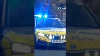 Lancashire Constabulary Skoda Scala on blues [upl. by Giff]