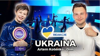 UKRAINA 🇺🇦 STAWIA NA WOKAL NOWY FAWORYT EUROWIZJI JUNIOR 2024  Artem Kotenko  Dim  REAKCJE [upl. by Analah]