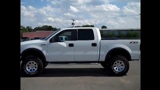 LIFTED 2006 FORD F150 SUPERCREW SHORT BDS SUSPENSION LIFT NEW TIRES WALK AROUND REVIEW [upl. by Pietrek208]