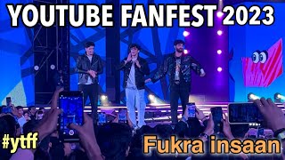 YTFF INDIA 2023  fukar inşaan triggered insaan mythpat shorts break ytffin23 [upl. by Enelehcim]