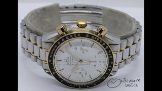 Serviced  Box  Papers Omega Speedmaster Reduced 331020 Steel 18K Gold Year 1992 [upl. by Wisnicki798]