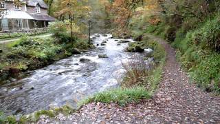 The Approach to Watersmeet Waterfall Lynton Devon Walks [upl. by Anehs]