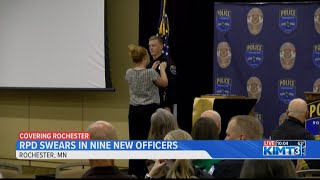 Rochester Police Department swears in nine new officers [upl. by Karna]