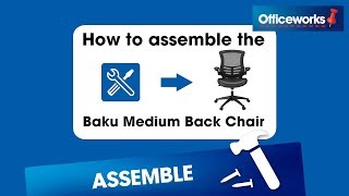 Baku Medium Back Chair Assembly Instructions [upl. by Winslow]