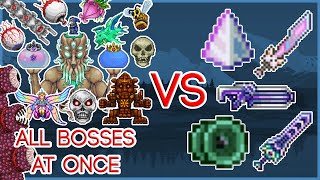 All Bosses At Once vs Endgame Weapons  Terraria 1423 [upl. by Langston750]