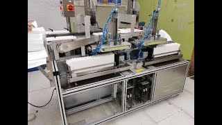 Dry amp Wet Fabric Towel Folding Machine with Packing [upl. by Annerb362]