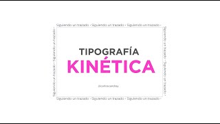 Tipografía Kinética texto siguiendo un trazado [upl. by Jangro]