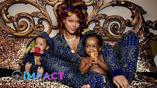 Rihannas Adorable Kids Steal the Show in Latest Fenty Collection [upl. by Damalas]