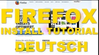 TUTORIAL FIREFOX  GERMAN  ANLEITUNG  SCHRITT FÜR SCHRITT  EINSTEIGER [upl. by Dranyar]