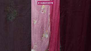 fabricorganza pure dupatta nalki pipe mirror work order no8168023078 viralvideo trendy🥰 [upl. by Neile]