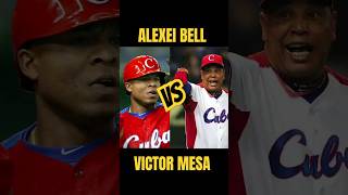 Polémica Victor Mesa frente a Alexei Bell equipo Cuba de béisbol shorts baseball cuba [upl. by Shriner899]