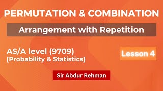 Permutation arrangement with repetition Probability and StatisticsASAlevel9709 [upl. by Mmada]