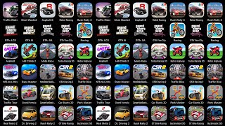 Games Traffic Ridder Most wanted Asphalt 8 Rebel Racing Rush Rally 3 GTA LCS GTA III [upl. by Margarethe]