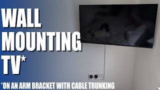 Wall Mounting 43quot SMART TV with Cable Trunking [upl. by Aikrehs]