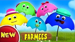 Umbrella Finger Family  Rain Rain Go Away  Nursery Rhymes  Baby Songs by Farmees [upl. by Osmo939]