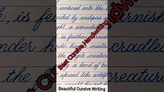 Best Cursive Handwriting [upl. by Einahpad]