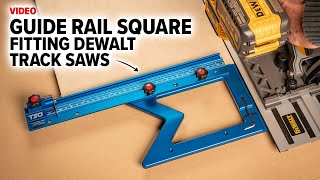 The Perfect Square for your DEWALT Track Saw TSO GRS16 PE D Guide Rail Square [upl. by Barvick554]