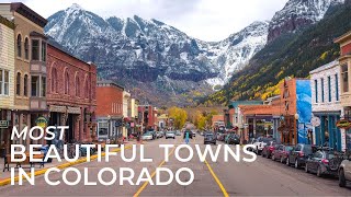 MOST BEAUTIFUL TOWNS IN COLORADO Best Places to Visit in CO  Prettiest Mountain Cities to Travel [upl. by Aicenod]