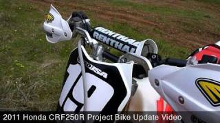 MotoUSA Project Bike 2011 Honda CRF250R Update [upl. by Itnavart10]