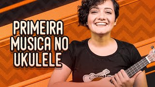 COMO TOCAR UKULELE Tocando sua primeira música [upl. by Spevek498]