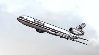 American Airlines Flight 191 2D Crash Animation [upl. by Eneloc]