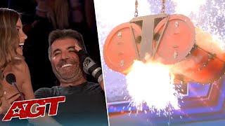 Danger Act GONE WRONG on Americas Got Talent Brazilian Duo EXPLODE on Stage But Then [upl. by Alistair828]