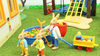 Osterhasen in der Kita Playmobil Film seratus1 stop motion Ostern [upl. by Schriever]