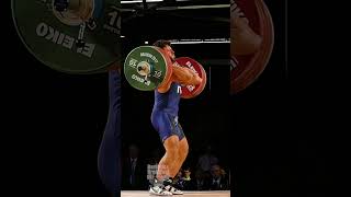 Antonino Pizzolato 196kg Clean and Jerk at 85kg slowmotion weightlifting [upl. by Warwick]