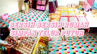 IBU RUMAH TANGGA DIPAGI HARI  BERSIH BERSIH RUMAH LANJUT SIMPAN TELUR PUYUH [upl. by Aetnahs]