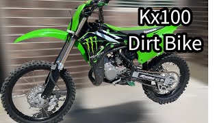 Kawasaki KX100 2Stroke Dirt Bike  Kx100 vs KX85 [upl. by Aicirt239]