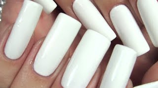 Watch Me Paint My Nails White Perfectly 💅 NAIL SHOW [upl. by Pavlish]