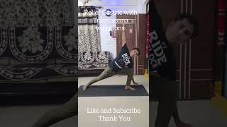 Gastric Relief Trikonasana motivation yoga gastric acidity live like shorts trending short [upl. by Ddart133]