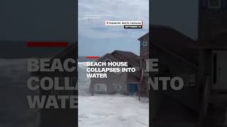 Beach house collapses into water [upl. by Girand651]