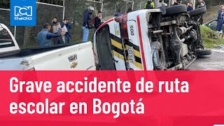 Los impactantes detalles del accidente escolar en Bogotá [upl. by Dwain638]