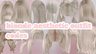 Blonde hair Codes  Cottagecore Aesthetic berry avenue outfit codes Bloxburg Berry Avenue pt3 [upl. by Lokcin]