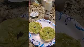 Hot Honey Avocado Toast Bagels for Breakfast [upl. by Ayekram]