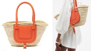 Chloe bags Marcie medium raffia basket bag [upl. by Hsu286]