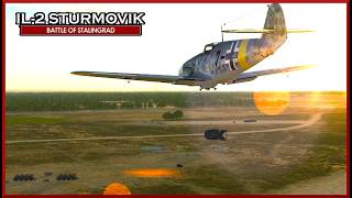 BF109 F4 Airfield Raid E40 IL2 Sturmovik Great Battles PWCG [upl. by Yrrab898]